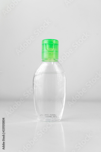 Hand sanitizer liquid empty bottle