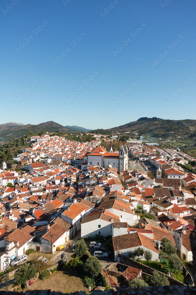View of Castelo de Vide from the castle, in Portugal