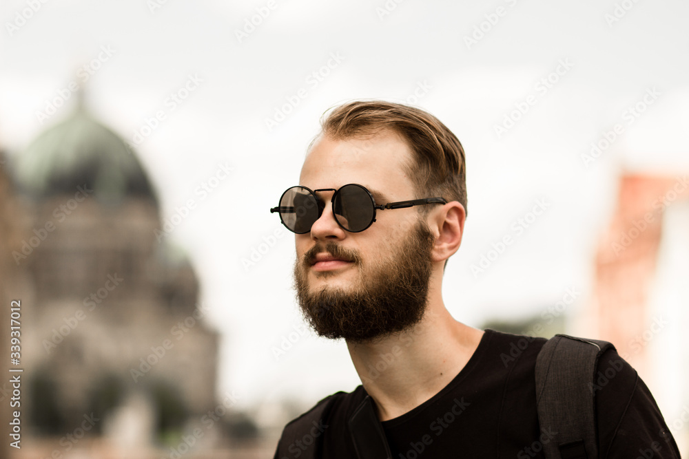 Handsome young man. Portrait of laughing young man Handsome young man. Portrait of laughing young man