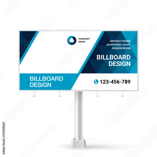Advertising banner design, Billboard template for outdoor advertising
