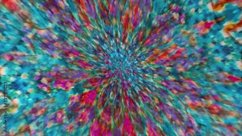 Wallpaper Mural Motion blur vibrant background footage in abstract style find or restore a sense of healthy mental balance. Glowing shapes spinning and moving fast in space. Use in alternative therapy art practice Torontodigital.ca