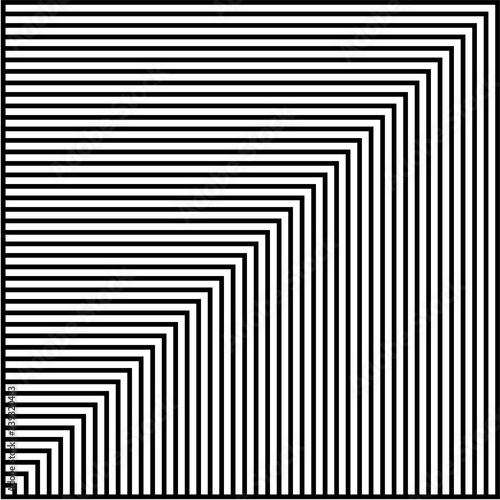 Black and white lines abstract graphic optical art