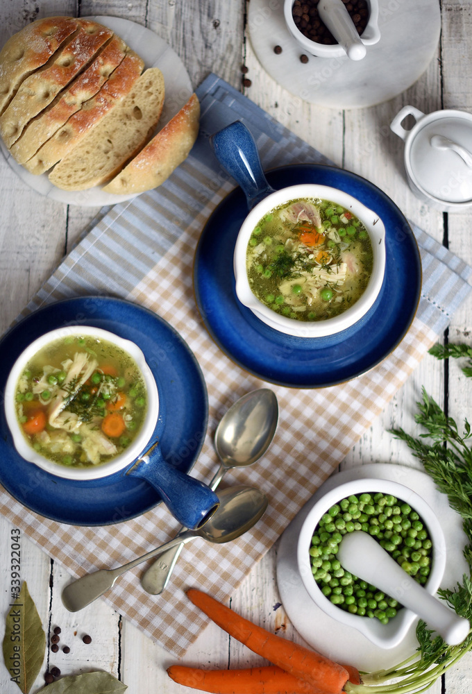 Chicken Soup  with vegetables