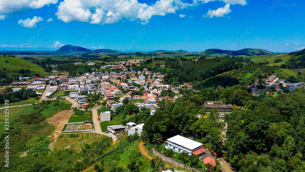 Foto aérea cidade de Iconha - ES