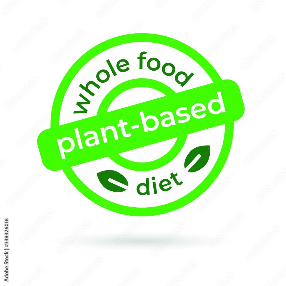 Whole food plant-based diet vector icon Whole food plant-based diet vector icon