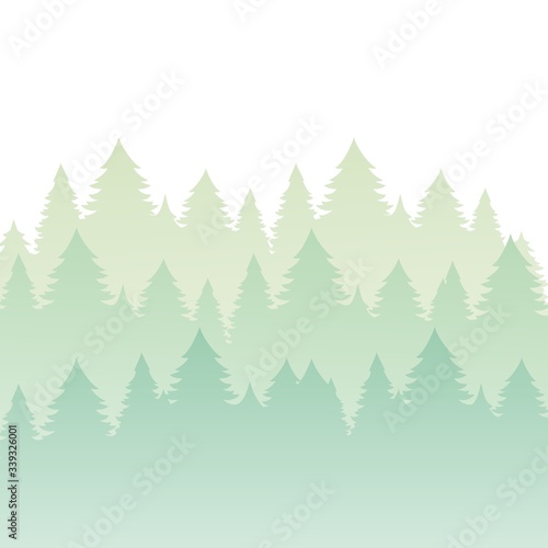 Background of fir trees © Abundzu