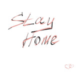 Stay home, stay safe poster design vector, белый background. Cute Hand drawn phrase. Calligraphy for invitation, greeting card, t-shirt, brochure, flyer, prints and posters