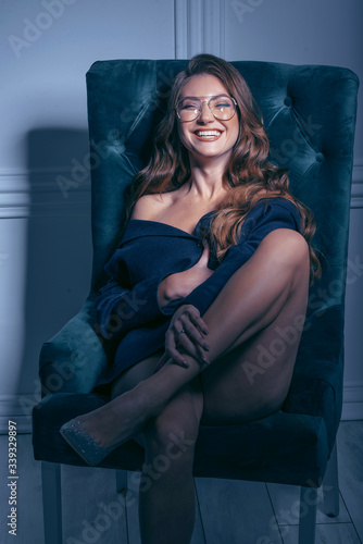 sensual woman in a chair © Mikhaylovskiy 