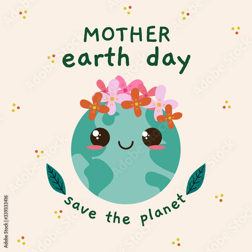 Happy mother earth day card