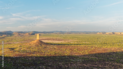 View of Vingerklip near Khorixas, Namibia photo