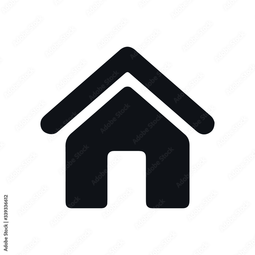 Home flat icon isolate on white background vector illustration Home flat icon isolate on white background vector illustration