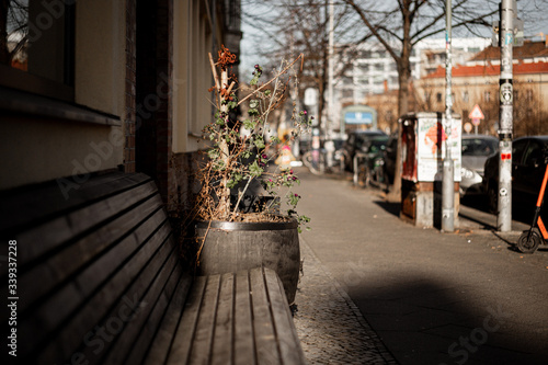 Fototapeta Naklejka Na Ścianę i Meble -  Empty city streets during Coronavirus pandemic