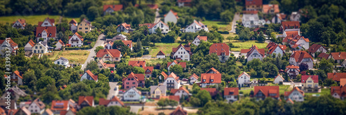 Siedlung Neubau Haus Stadt Wohnen Banner