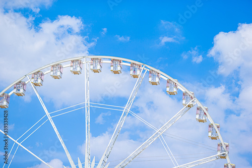 Ferris wheel Roue de Paris on the Place de la Concorde from Tuileries Garden