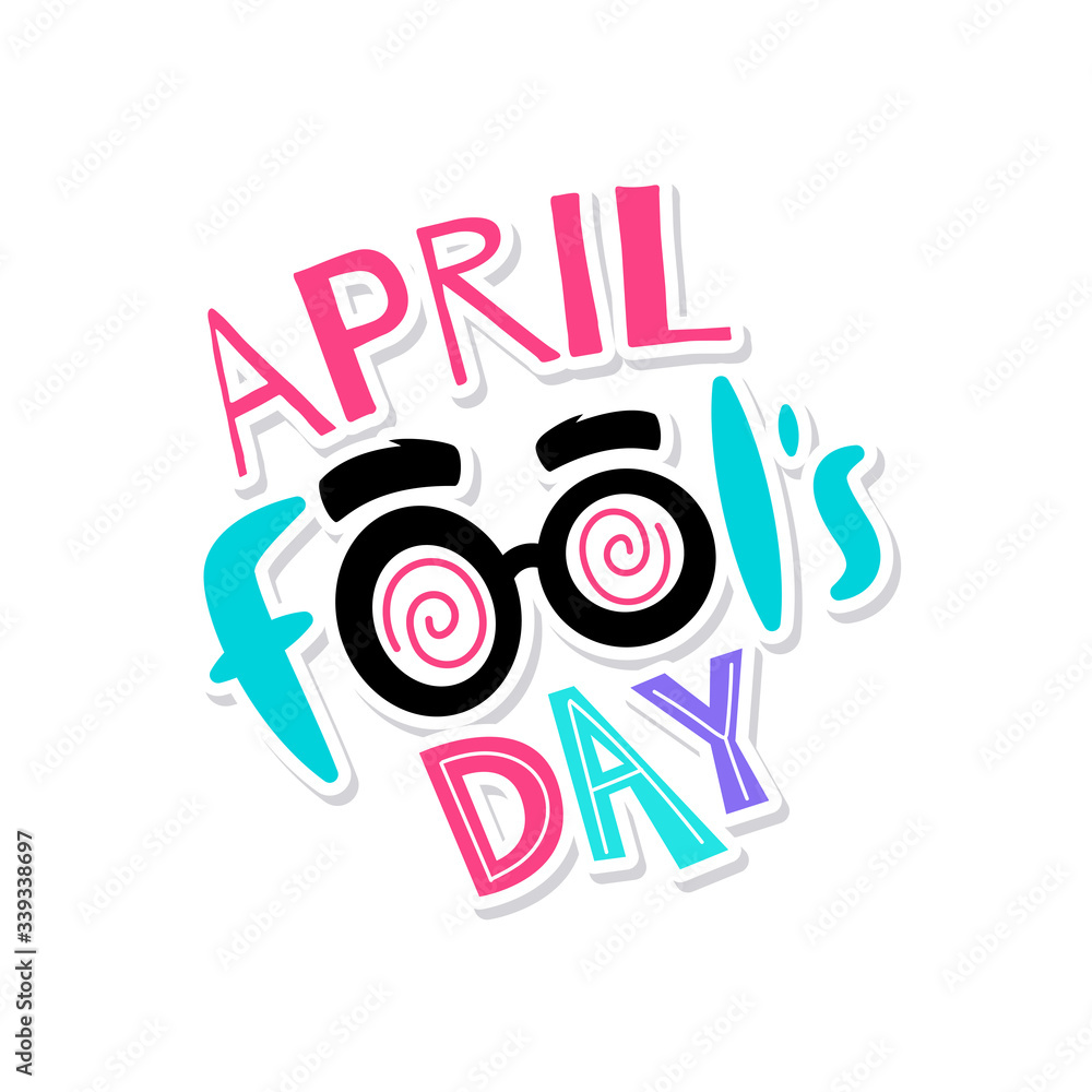 Obraz premium April fools poster