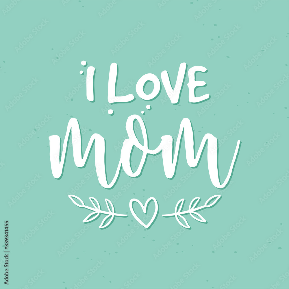Obraz premium Poster for mom with text