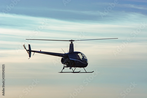 Vászonkép plane helicopter flying