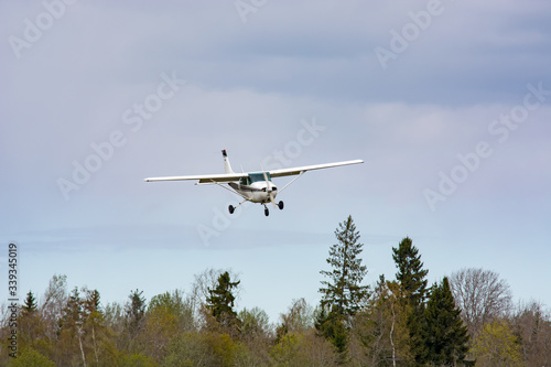 cessna the plane is flying