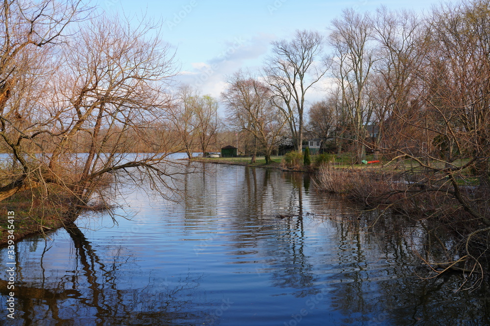 Spring view of Lake Carnegie in Princeton, New Jersey, United States Spring view of Lake Carnegie in Princeton, New Jersey, United States