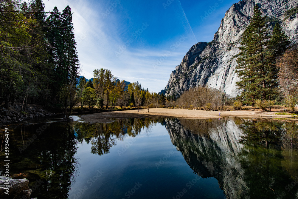 Merced river in Yosemite National Park, California