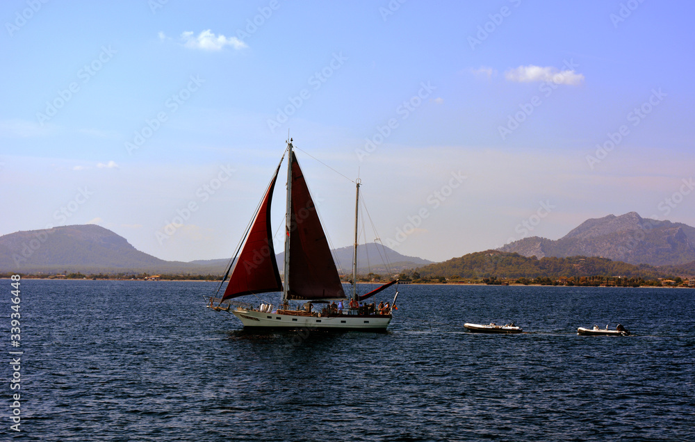 Fototapeta premium sailboat on the sea