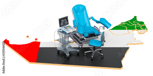 Wallpaper Mural Gynecology and Obstetrics in the United Arab Emirates concept, 3D rendering Torontodigital.ca