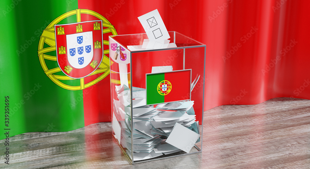custom made wallpaper toronto digitalPortugal - ballot box - voting, election concept - 3D illustration
