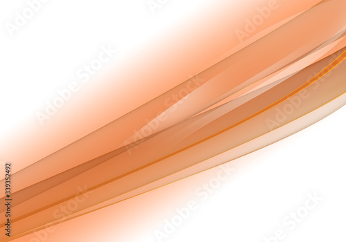 Abstract background waves. White and burnt orange abstract background for wallpaper or business card