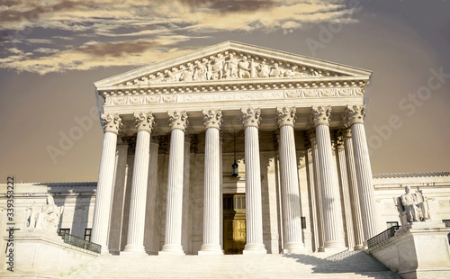 United States Supreme Court Building in Washington DC, USA	