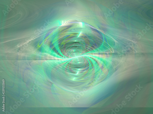 Abstract Colored Illustration - Soft Iridescent Colorful Cloud of Brilliant Energy, Glowing Plasma. Smoke, Energy Discharge, Digital Flames, Artistic Design. Minimal Soft Background Image