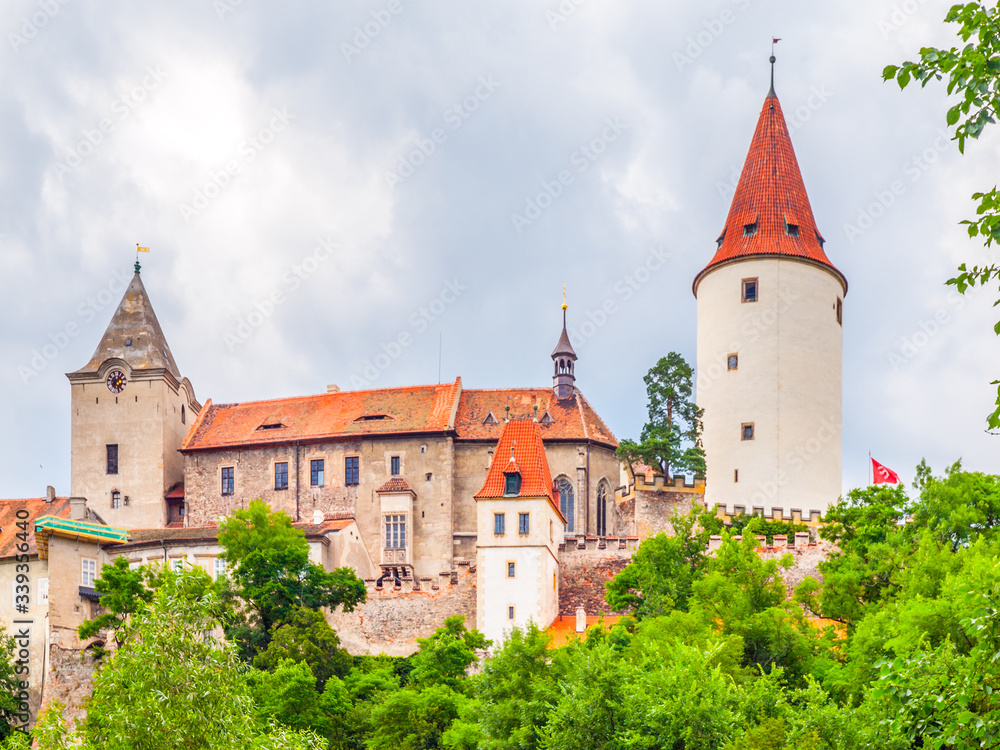 Krivoklat Castle. Medieval royal castle in Central Bohemia, Czech Republic