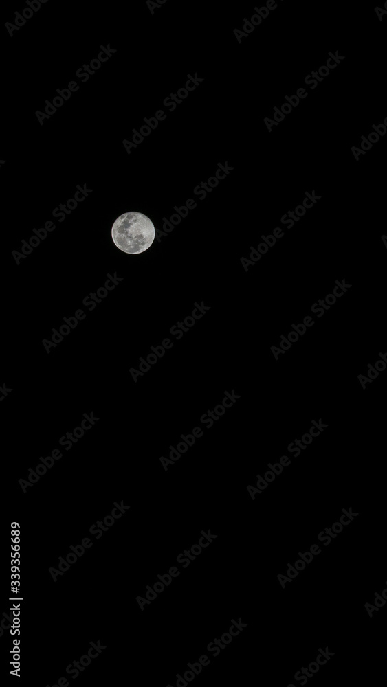 moon in the night sky