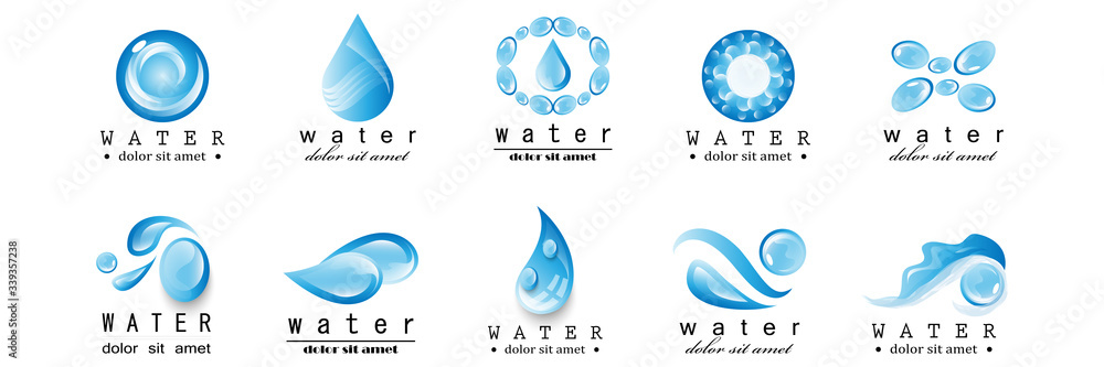 Water Splash Vector And Drop Set - Isolated On White. Abstract Vector Collection Of Flat Water Splash and Drop Logo. Icons For Droplet, Water Wave, Rain, Raindrop, Company Logo And Bubble Design Water Splash Vector And Drop Set - Isolated On White. Abstract Vector Collection Of Flat Water Splash and Drop Logo. Icons For Droplet, Water Wave, Rain, Raindrop, Company Logo And Bubble Design