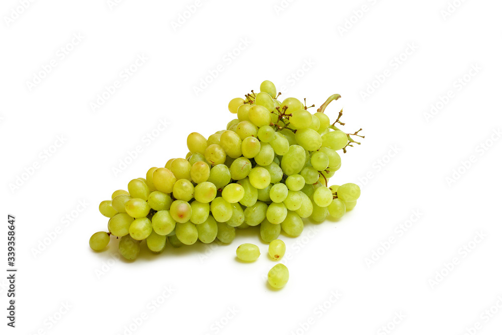 white grapes on a white background white grapes on a white background