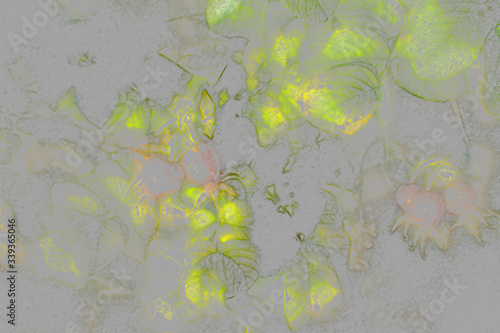Abstract unique irregular soft splash and stroke colorful background