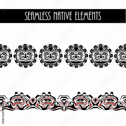 abstract background native north american set