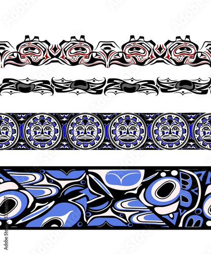 abstract background native north american set