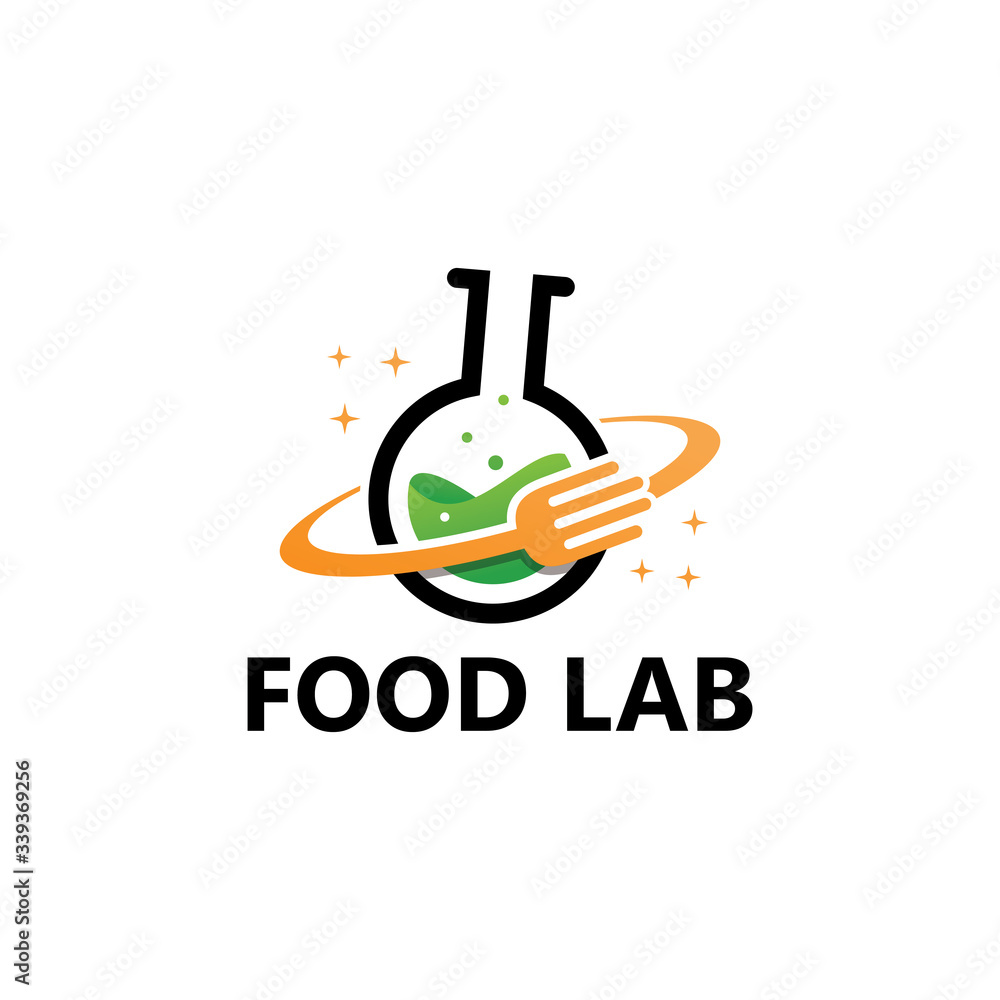 Food Lab Logo Template Design