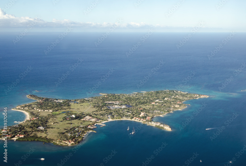 Long Island, Antigua and Barbuda - Aerial View