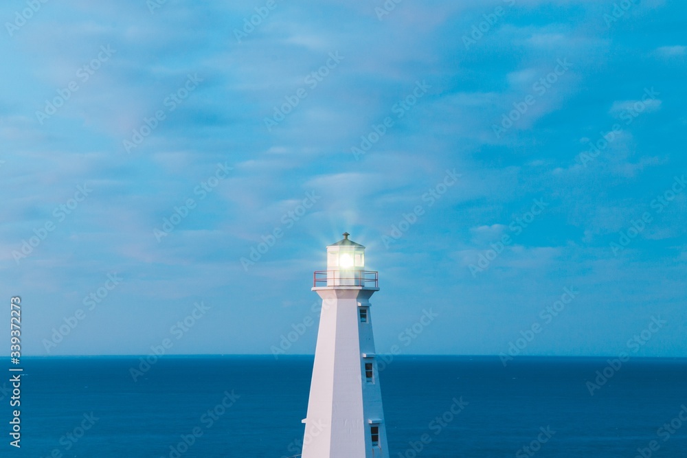 cape spear lighthouse on the coast of the island of Newfoundland and Labrador, Canada