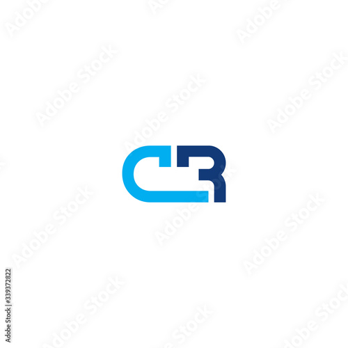 CR logo vector for brand or identity