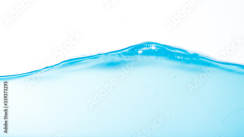 Water splash and ripple isolated on white background