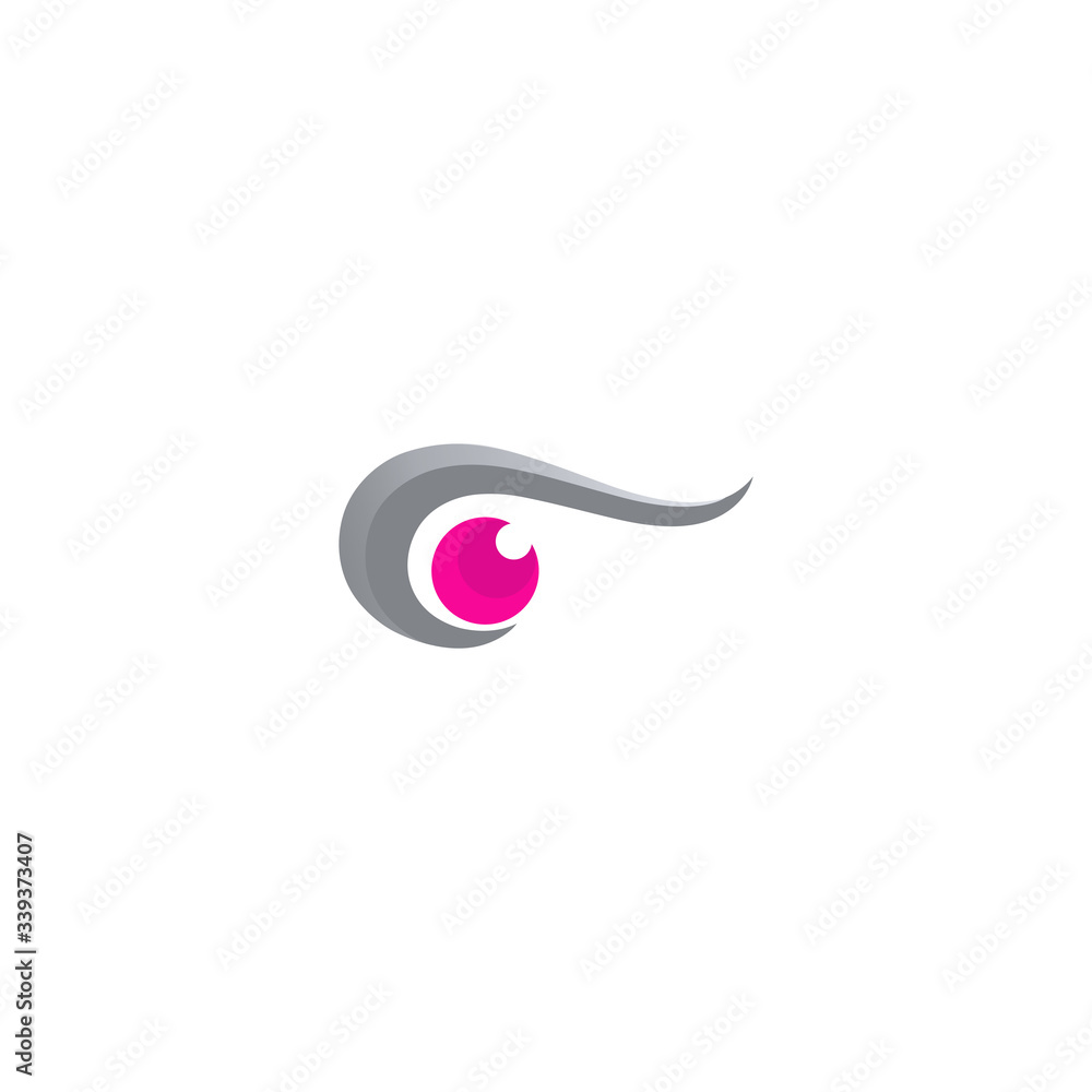 Symbol of the lens eyes vector with unique and creative lens shape Symbol of the lens eyes vector with unique and creative lens shape