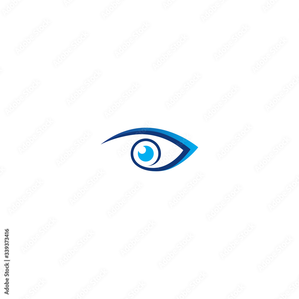 Symbol of the lens eyes vector with unique and creative lens shape Symbol of the lens eyes vector with unique and creative lens shape