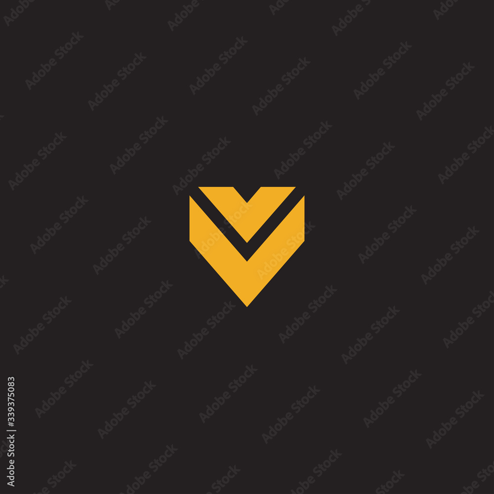 V logo vector for brand or identity V logo vector for brand or identity