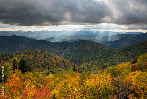 North Carolina Blue Ridge Parkway Autumn Scenic Landscape Photography