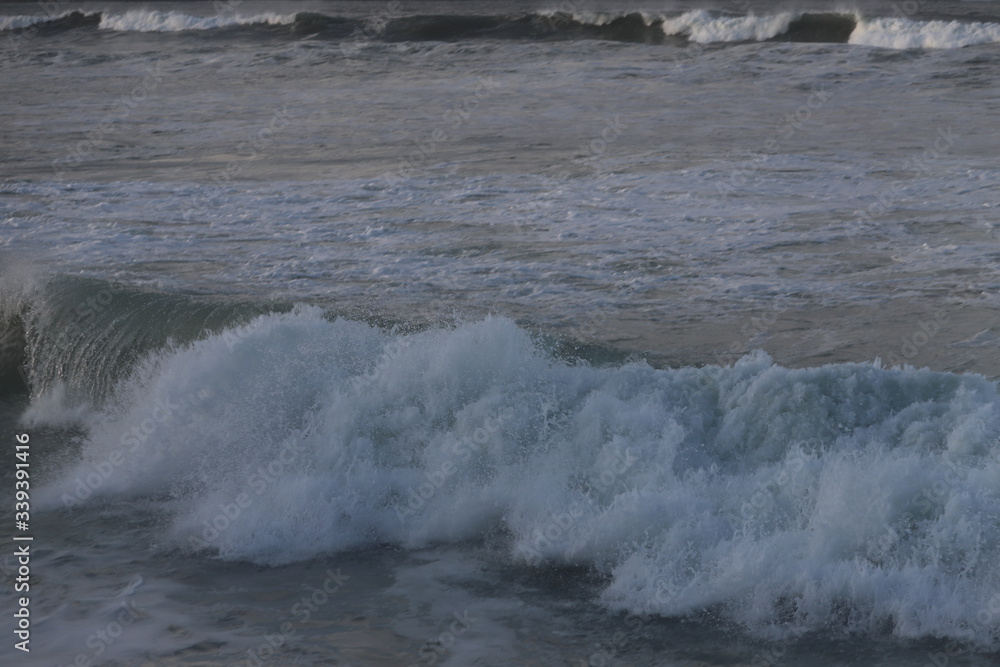 paysage sur la cote basque Hendaye vagues paysage sur la cote basque Hendaye vagues