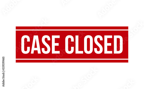 Case Closed Rubber Stamp. Red Case Closed Rubber Grunge Stamp Seal Vector Illustration - Vector