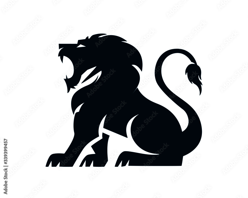 lion logo, classic, club, elegant, emblem, gold, golden, head, jungle ...