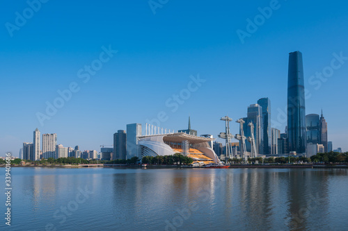 City architectural landscape in Guangzhou, China